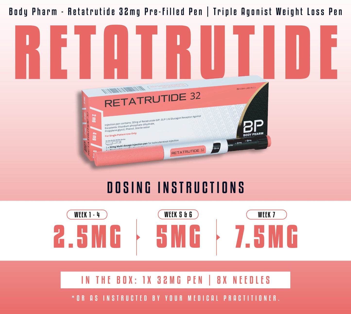Retatrutide 32mg Pre-Filled Pen