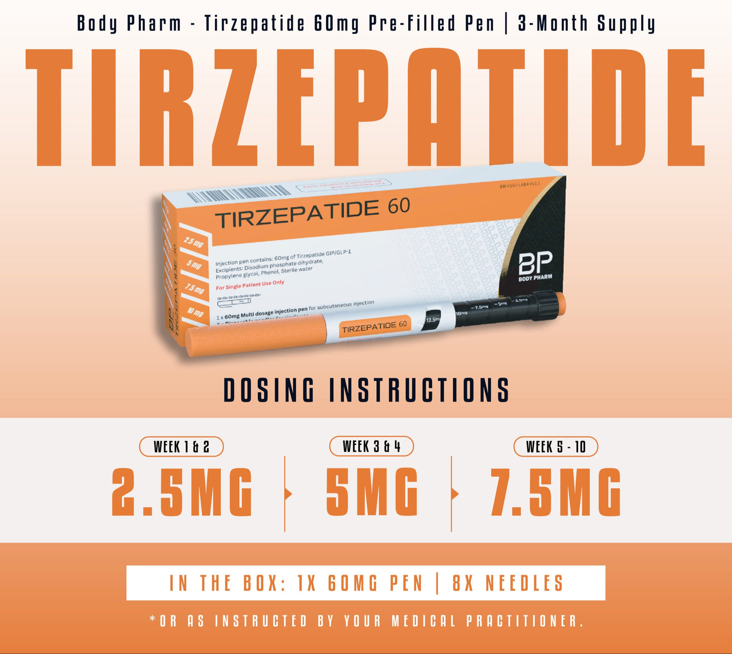 Tirzepatide 60mg Pre-Filled Pen